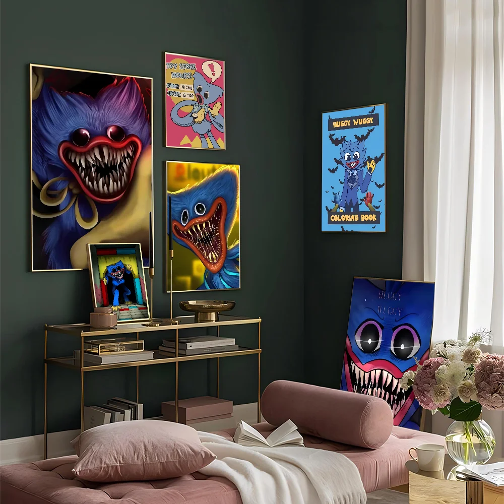 H-Huggys-Game-Wuggys Classic Vintage Posters Whitepaper Prints Artwork Kawaii Room Decor