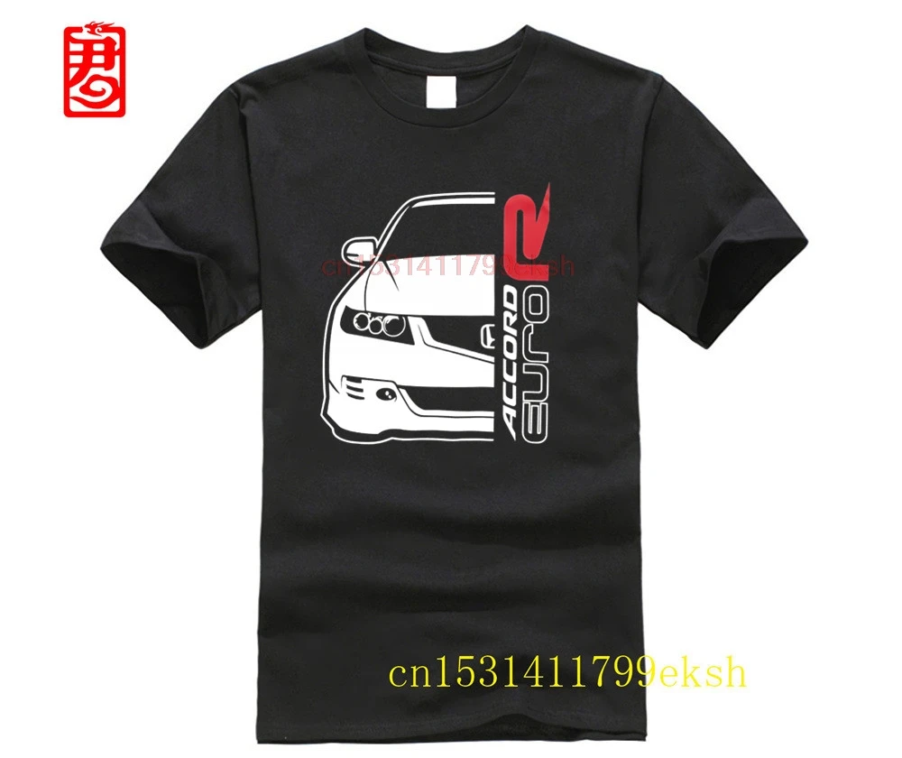 

Футболка оверсайз 2023, модная летняя футболка, Классическая футболка с японскими автомобильными фанатами Accord CL7 Euro R
