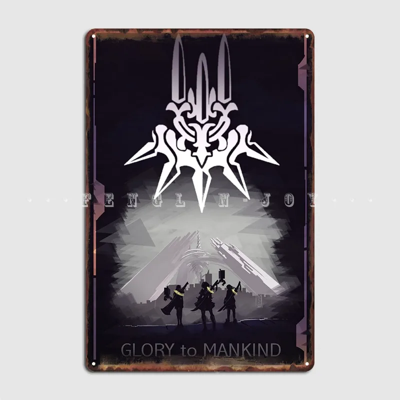 

Glory To Mankind Metal Plaque Poster Wall Decor Club Bar Cinema Living Room Customize Tin Sign Poster