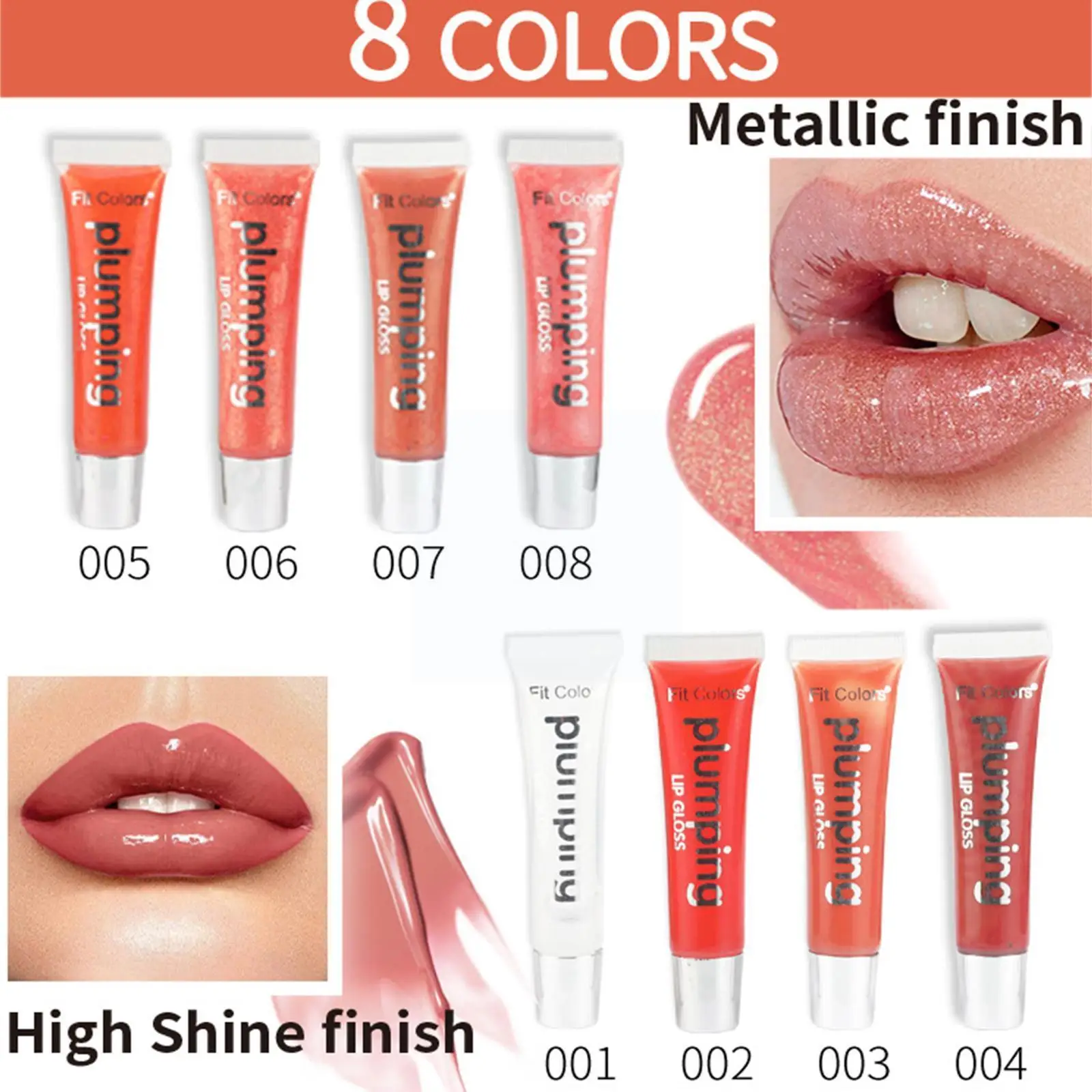 

8color Fit Colors Lip Plumping Effect Big Mouth Plump Gloss Moisturizing Lip Lip Lip Jelly Plumper Pearly Lip Oil Gloss P8U3