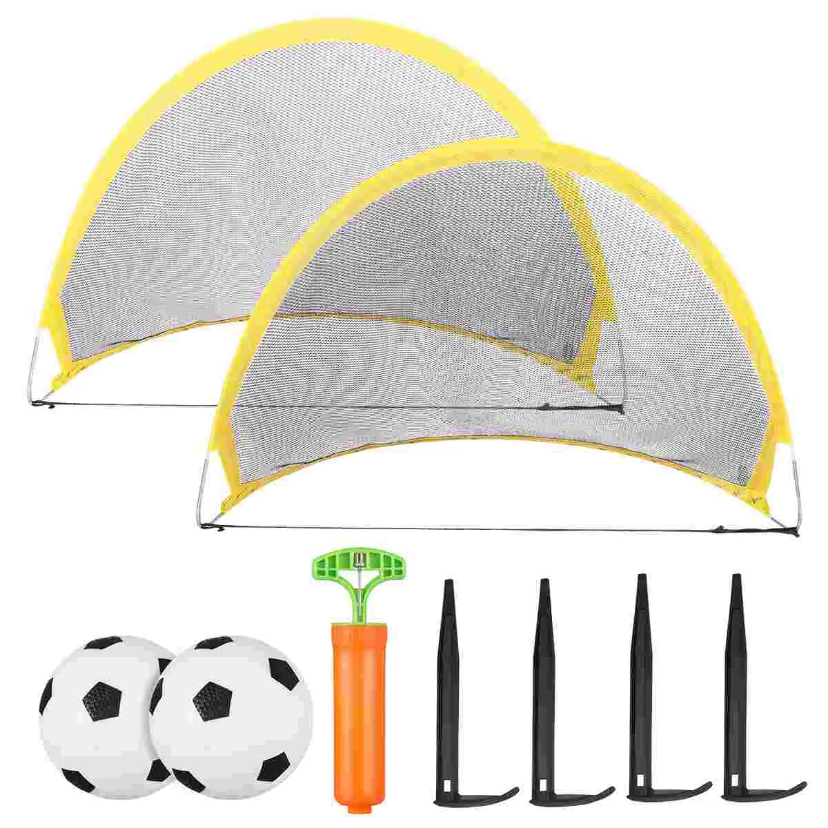 

9pcs Portable Stable Durable Soccer Playing Kit Football Playset Soccer Set for Garden Backyard Lawn Park