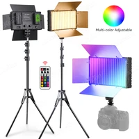 rgb led panel light 3200k 5600k photography video fill lighting optional stand or battery for studio video outside shooting lamp