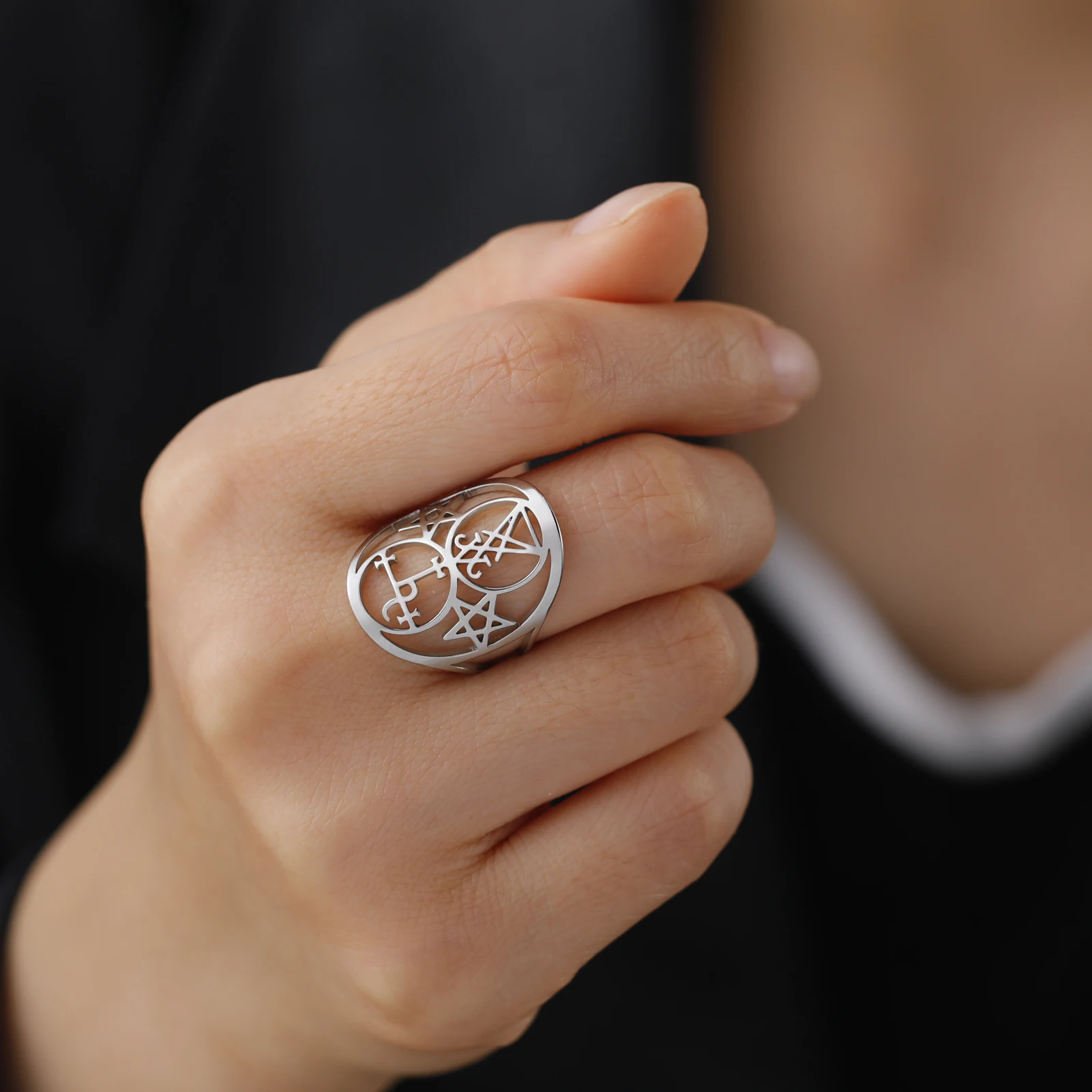 Женское регулируемое кольцо с дьявольским уплотнением из нержавеющей стали