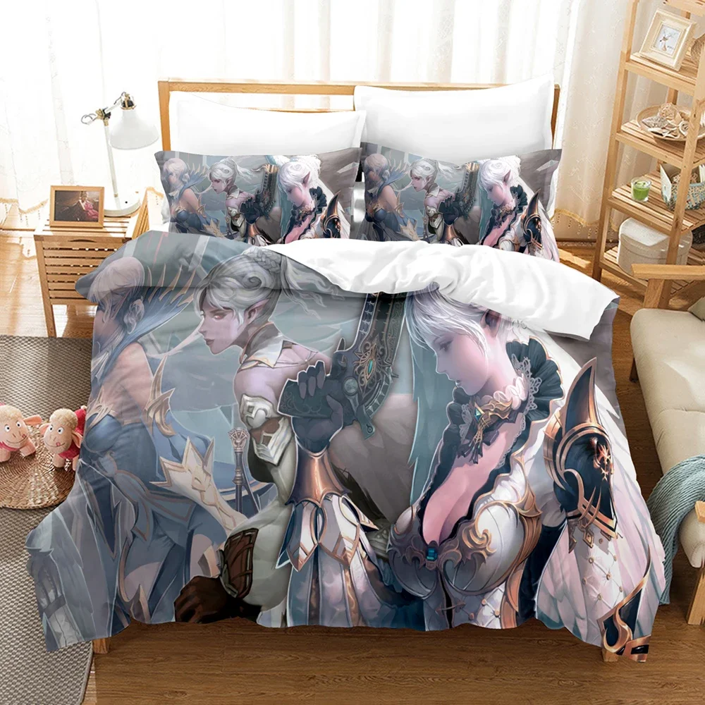 Комплект постельного белья с 3D принтом Lineage The Chaotic Throne для мальчиков и девочек