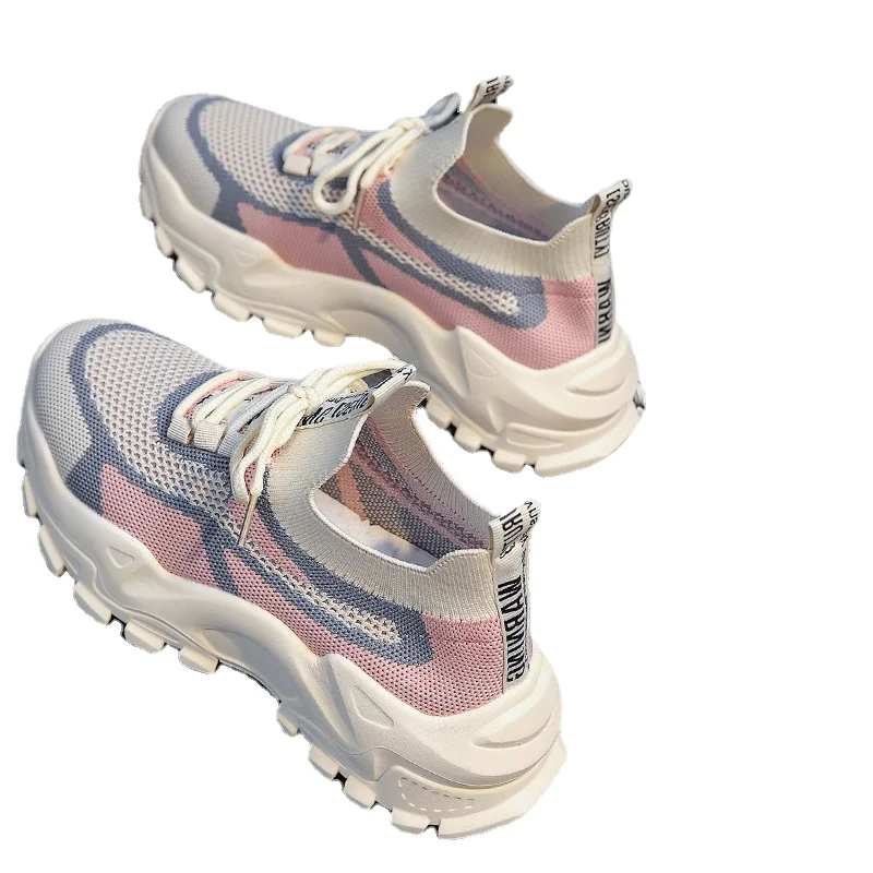 2023 new women's sports shoes mesh breathable casual shoes outdoor walking shoes