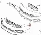 

735754055 grille for nickel EGEA 20
