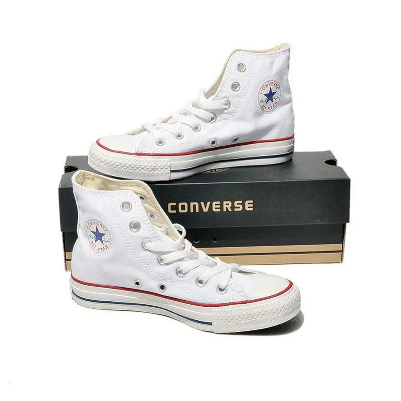Original Converse all star shoes men women's sneakers canvas shoes all black high classic Skateboarding Shoes