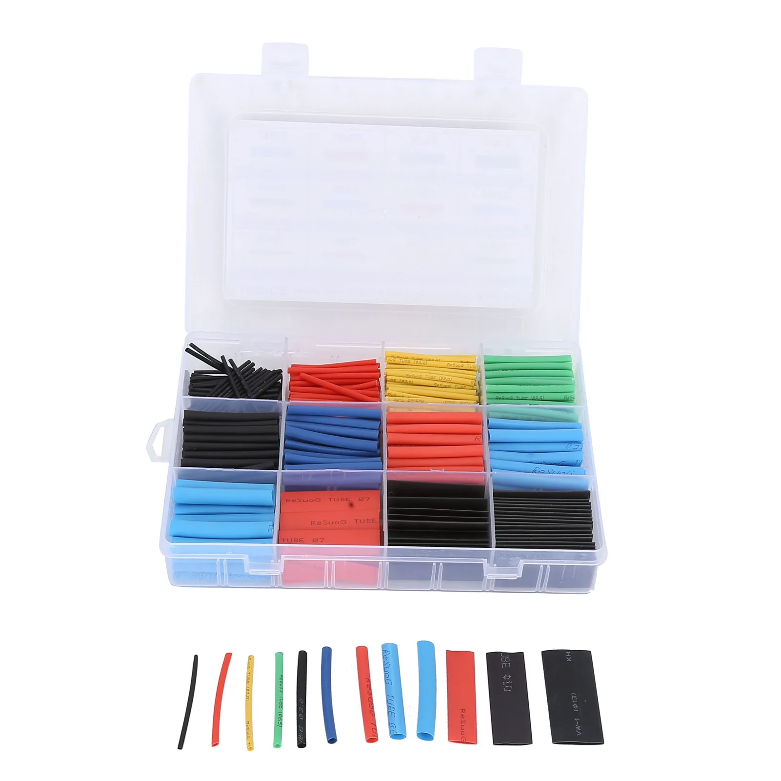 

560 Pcs Heat Shrink Tube Wire Shrink Wrap Flame Retardant Insulated Heat Shrinkable Tube Set