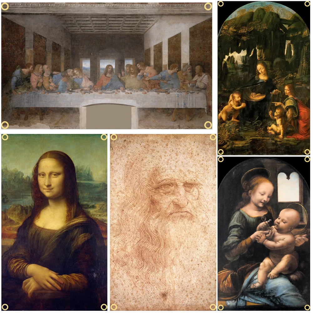 60 × 90 90x150 120 180 см Последний супер Мона Лиза Леонардо да Винчи 1 Флаг искусство