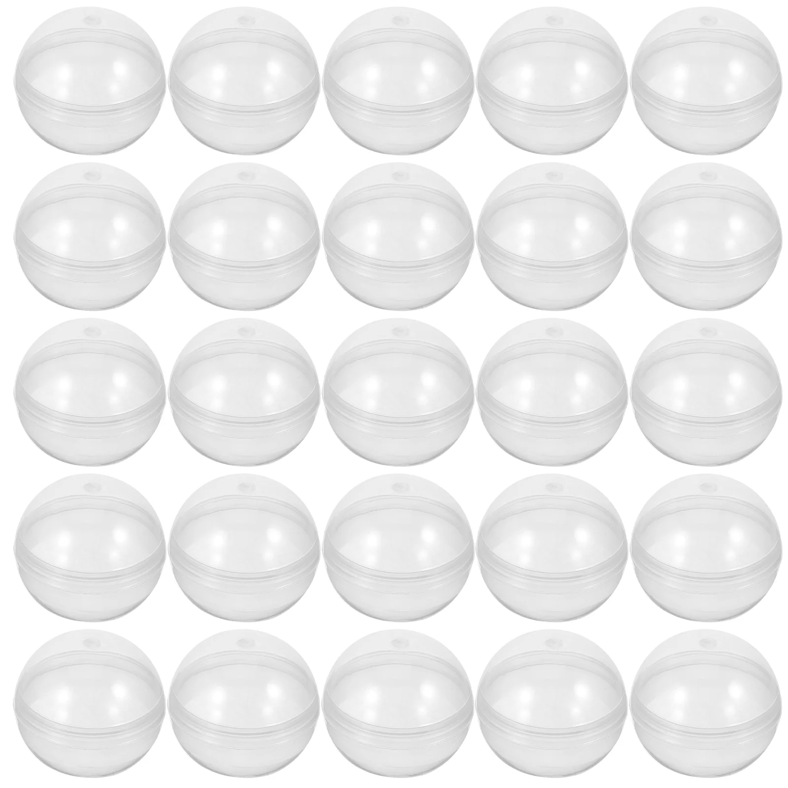 

100 Pcs Crafts Transparent Shell Baby Christmas Decorations Clear Plastic Ball Balls