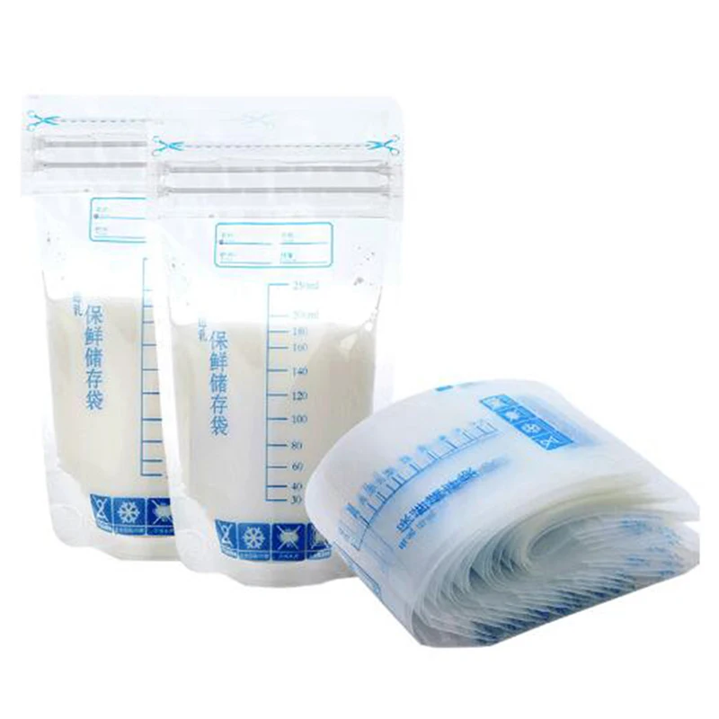 

30 Pcs Baby Storage Bags For Breast Milk 250ml Health Free Baby Safe Mother Milk Freezer Feeding Bags Infant Storage Milk Bag
