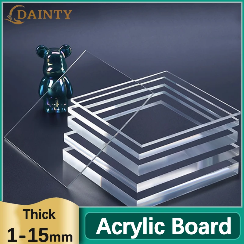 

Акриловая доска 50x100-200x200 мм, 1-15 мм