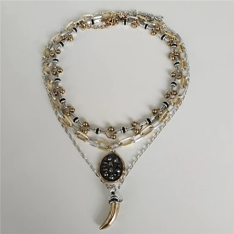 Многослойное винтажное ожерелье PPG&PGG