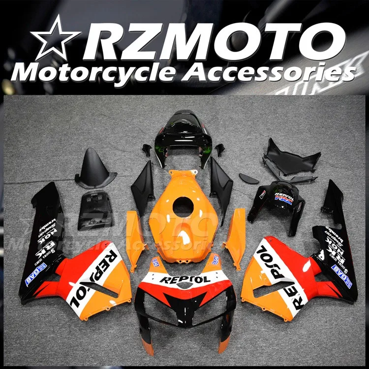 

Injection Mold New ABS Whole Fairings Kit Fit for HONDA CBR600RR F5 2005 2006 05 06 Bodywork Set Red Orange