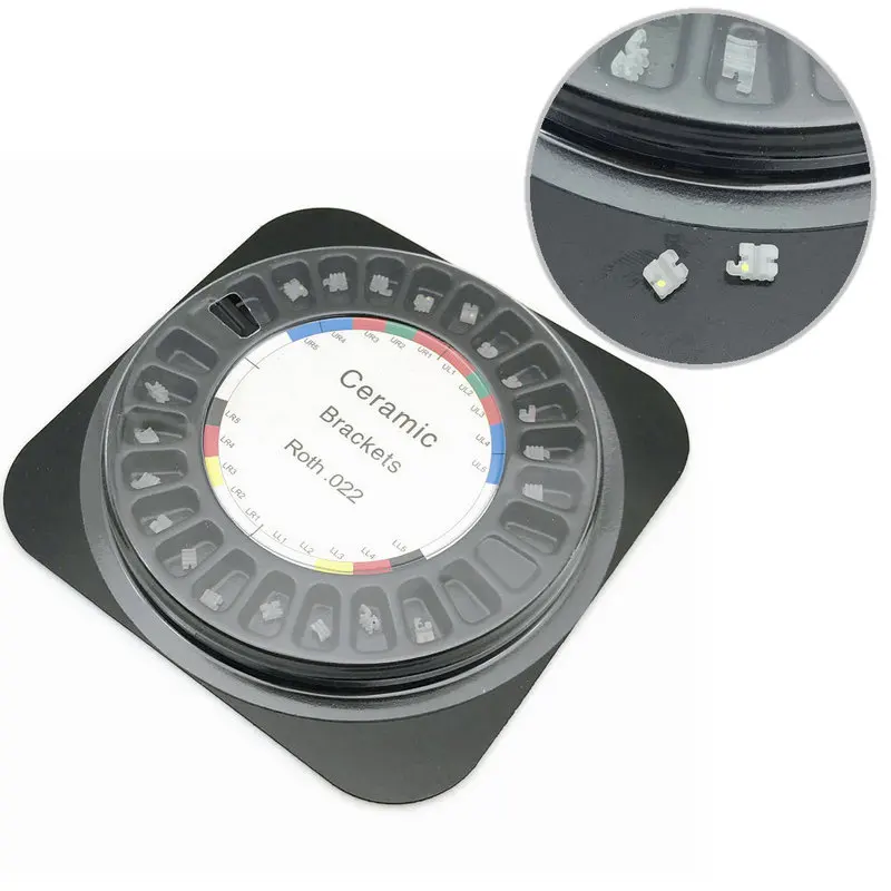 Стоматологический ортодонтический керамический кронштейн скобы Roth/MBT .022 345/3