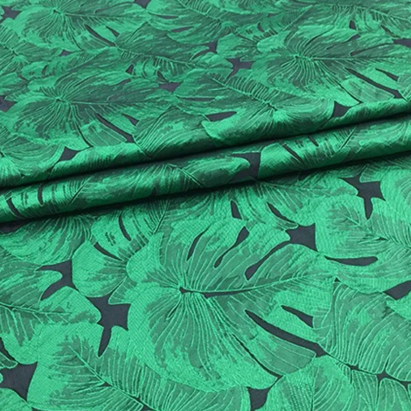 Жаккардовая ткань винтажное весенне-осеннее платье с темным узором в виде