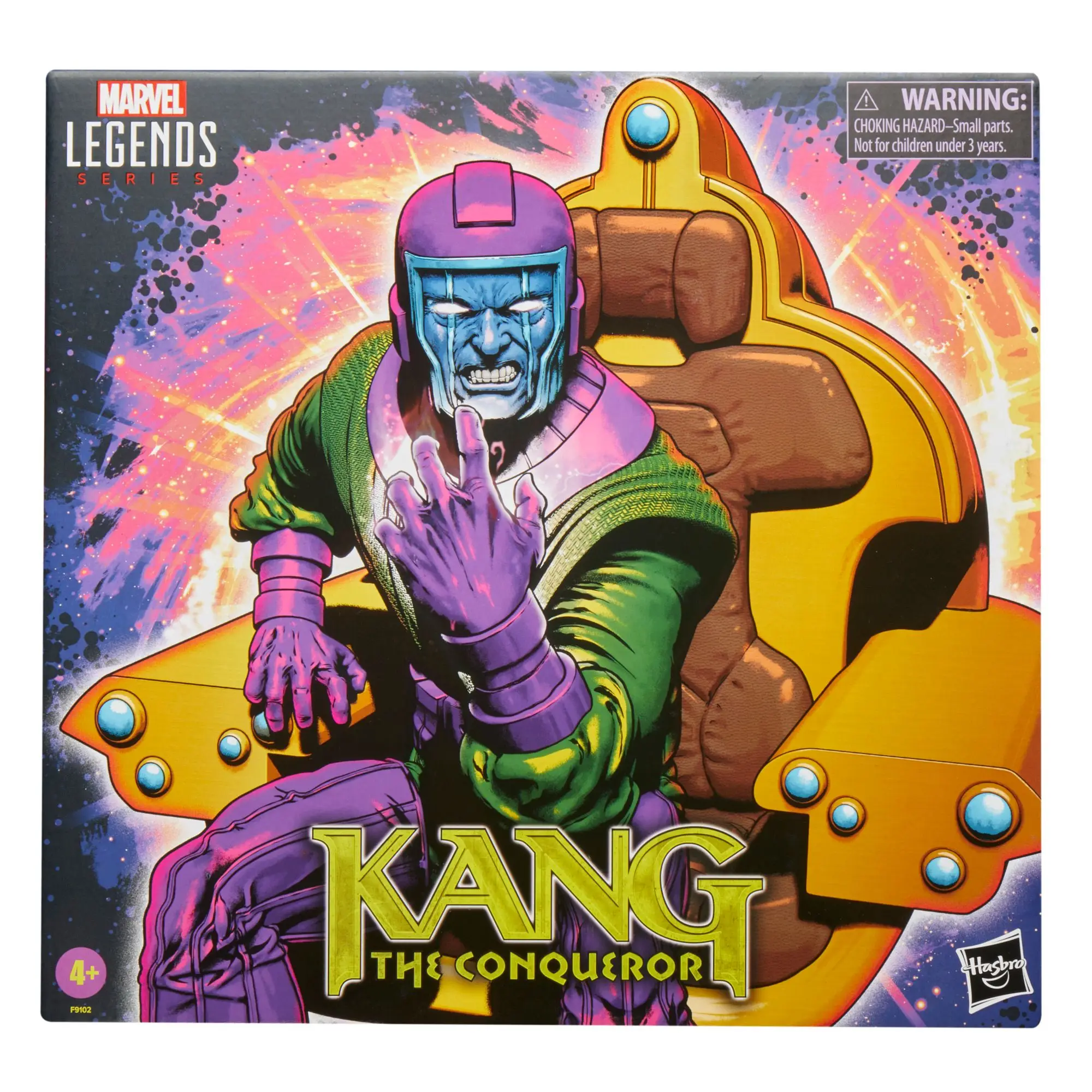 Фото Marvel Legends Kang The Conqueror с тронным стулом, 6 дюймов, эксклюзивная фигурка 2024, эксклюзивные игрушки, модель куклы №1