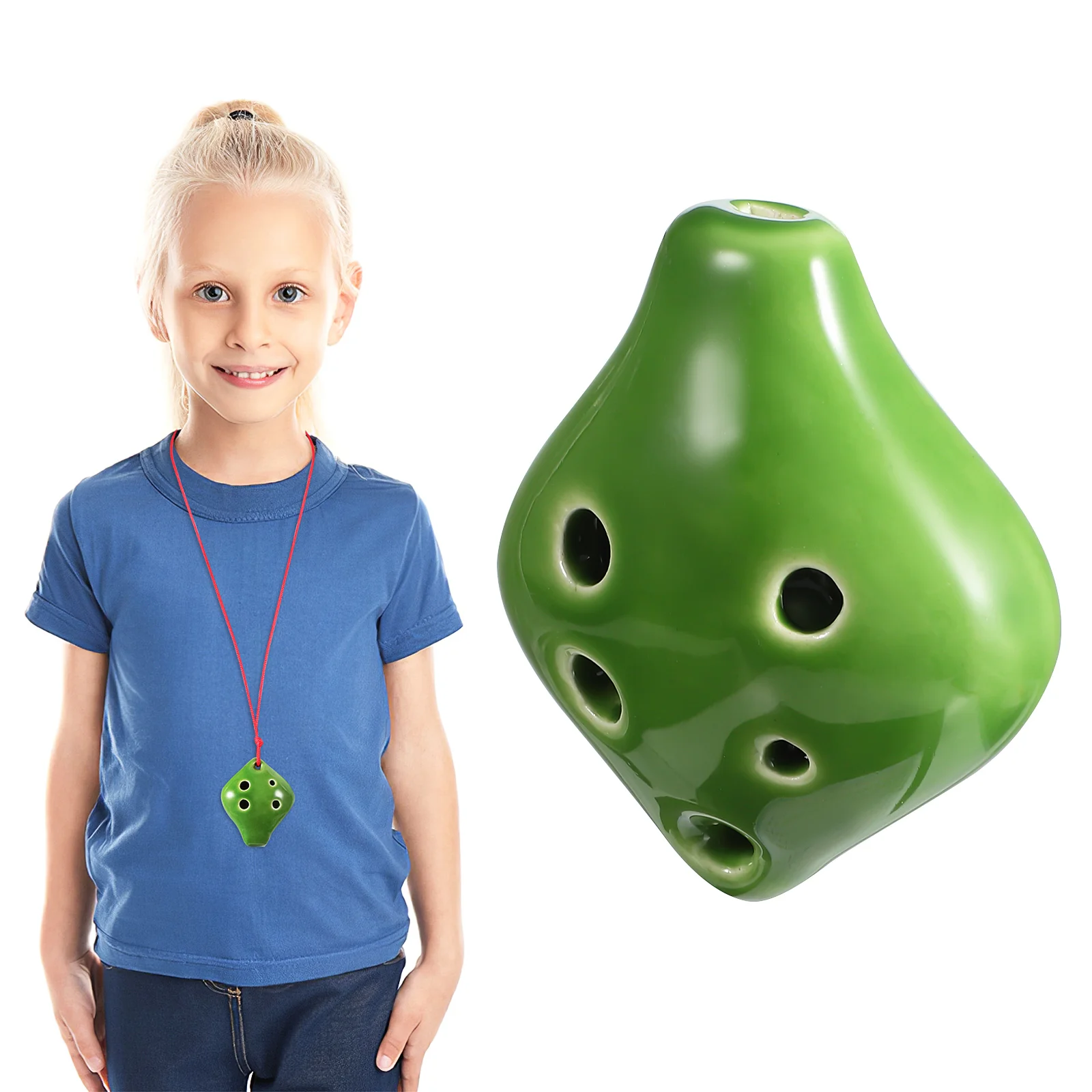 

Beginner Ocarina Instrument 6 Hole Ceramic Alto Sheet Music Necklace Holes Ceramics Student