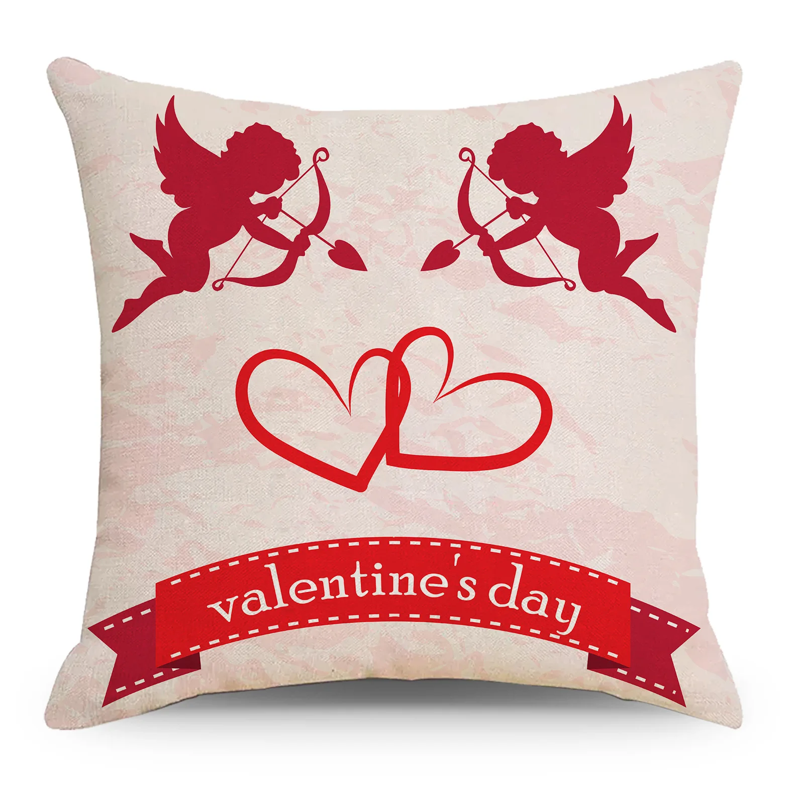 45x45 см чехол для подушки с принтом в виде роз на День святого Валентина Купидоном