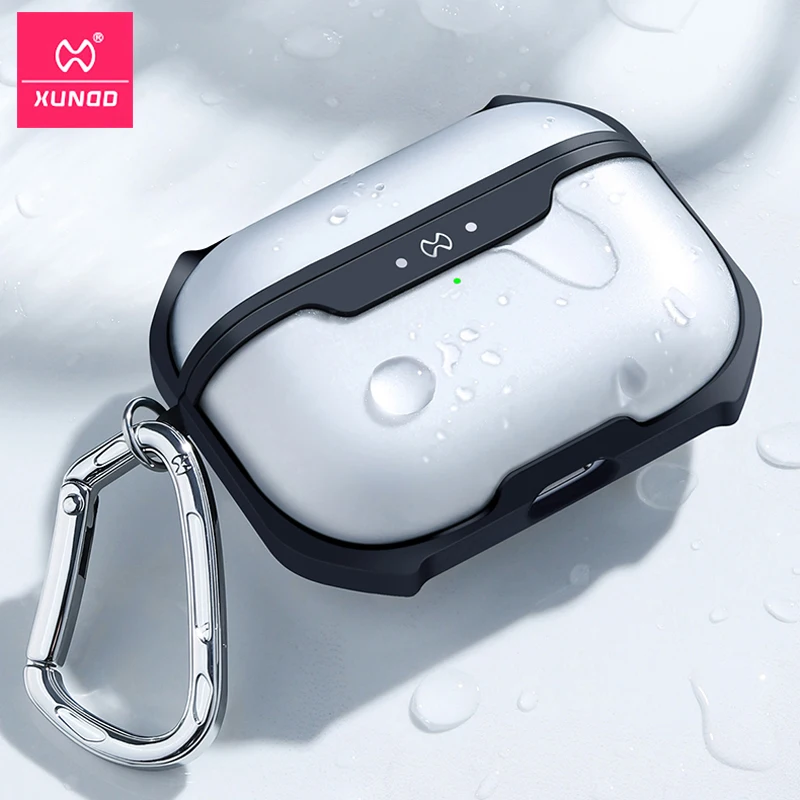 

For AirPods 3 Case Xundd Shockproof Matte PC TPU Earphone Cover for AirPods 3 Wireless Earphone Case Anti-fall with Hook
