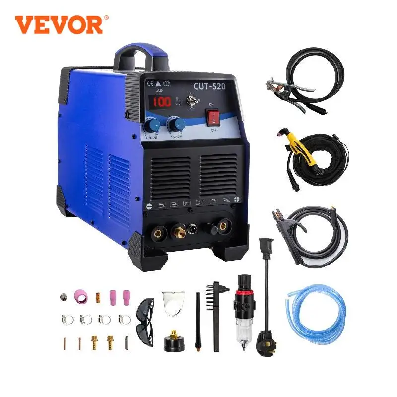 

VEVOR 120A 200A TIG/MMA Plasma Cutter 3 In 1 Inverter Welder CT312 CT520 Non-Touch Pilot Arc Combo Welding Machine 110V/220V