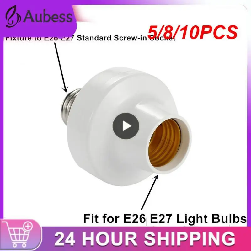 

5/8/10PCS 110v 220v With Timer Lamp Socket Remote Control Bulb Base Holder E26 E27 Lamp Holder Smart Home Timer