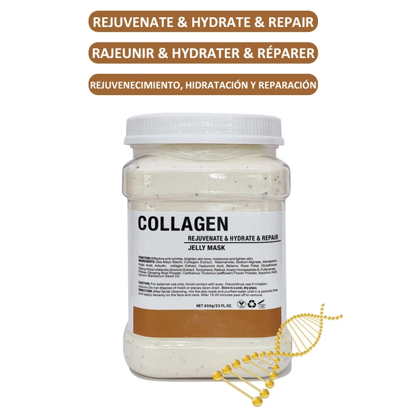 Спа гидро маска-желе порошок Гиалуроновая кислота резиновая лепестковая Роза