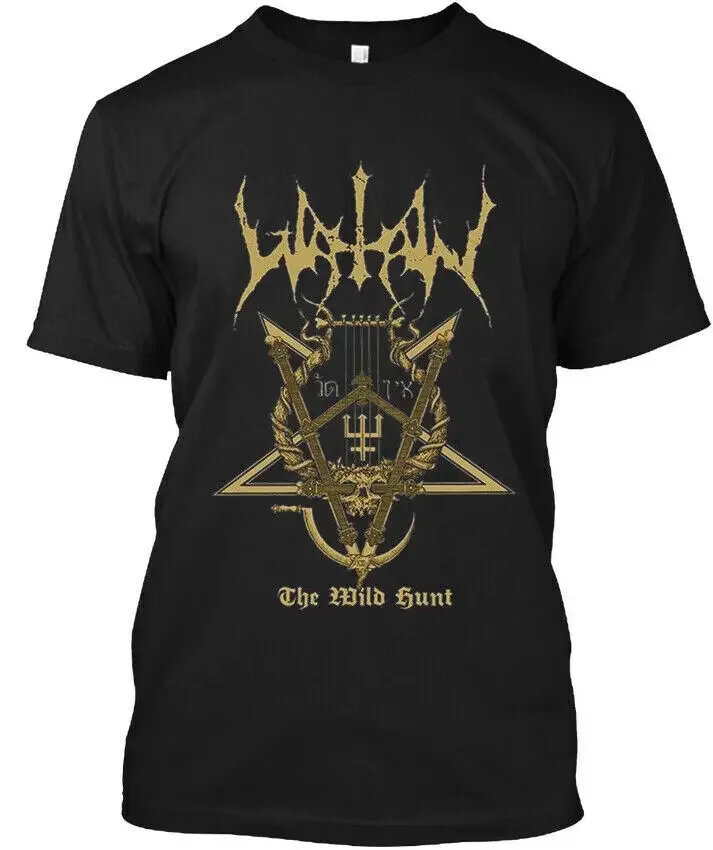 НОВАЯ ФУТБОЛКА Watain The Wild Hunt Sweden Black Music Art в стиле ретро с логотипом S 4XL