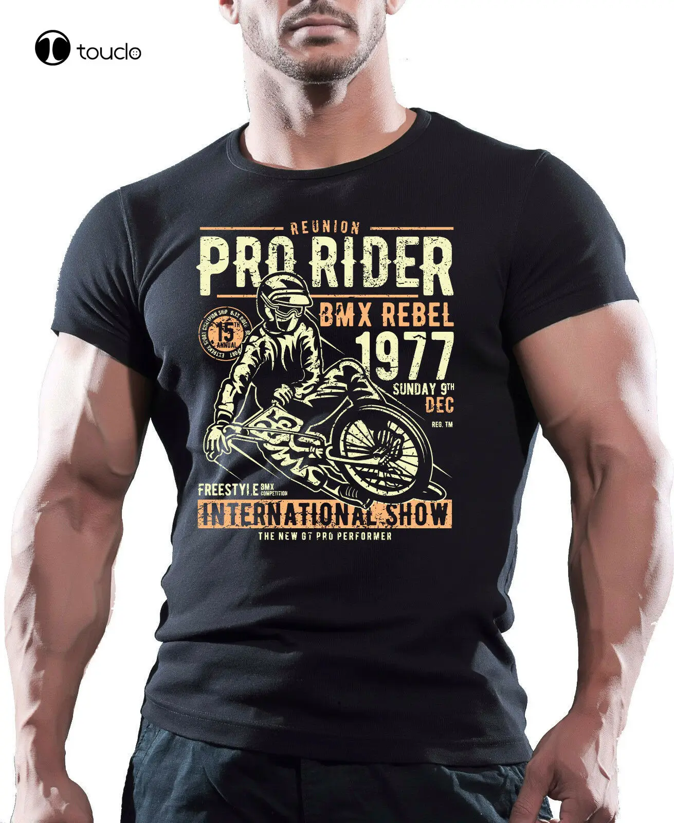 

Футболка International Pro Bmx Rider мужская, черная велосипедная футболка, пробный велосипед
