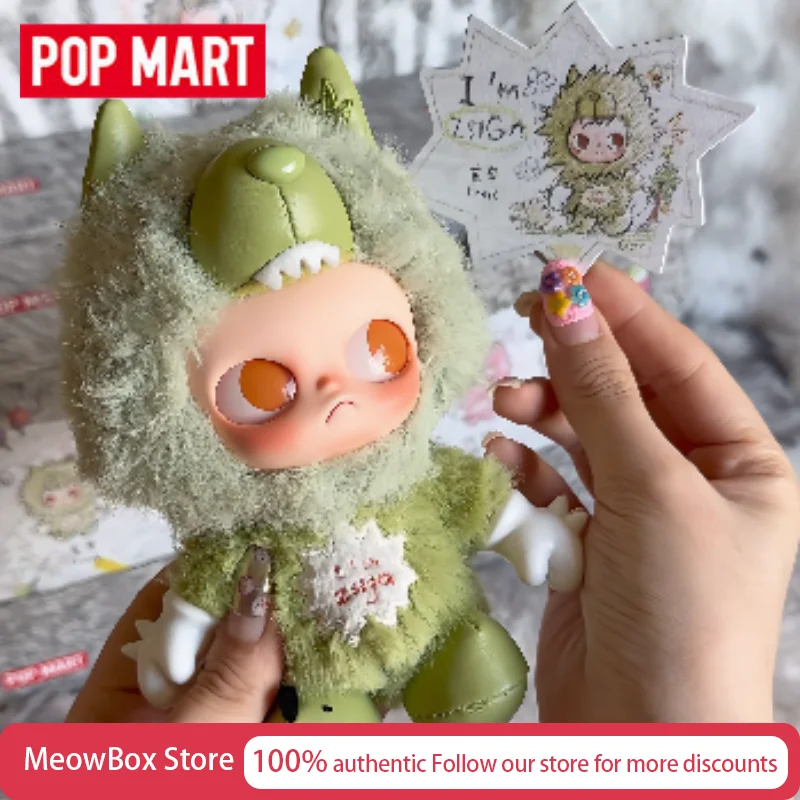 Фото Оригинальный плюшевый брелок Pop Mart Zsiga Im Zsiga Series Vinyl Fluffy, загадочная коробка-сюрприз, праздничные подарки, плюшевые игрушки №1