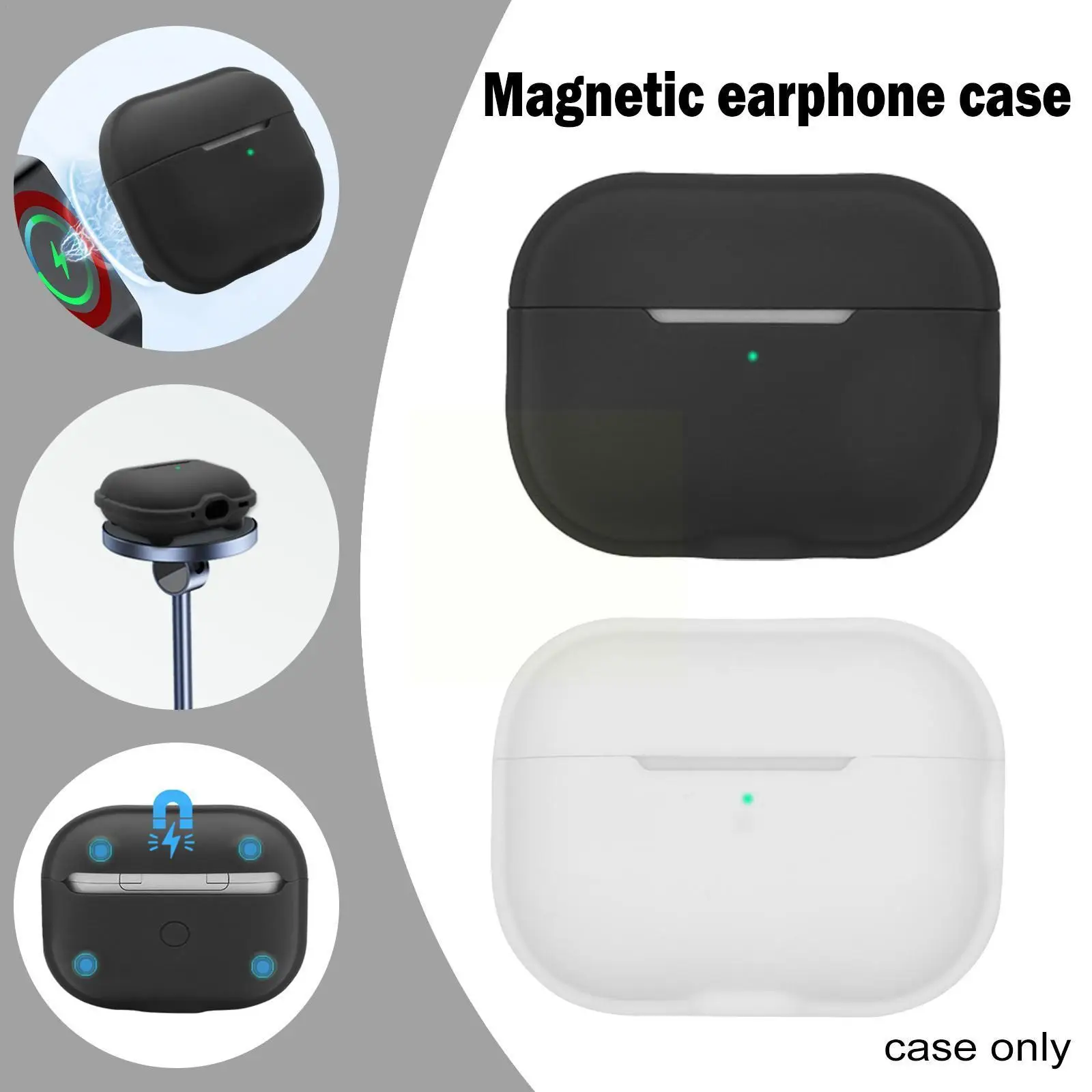 

Магнитный защитный чехол из ТПУ для наушников Pro 2022 для совместимой зарядки E8g8