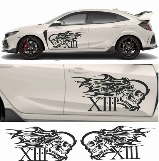 

Works with most car stickers side Redemption 13 Graphics Auto Parts Side Graphics Packing Sticker Decals