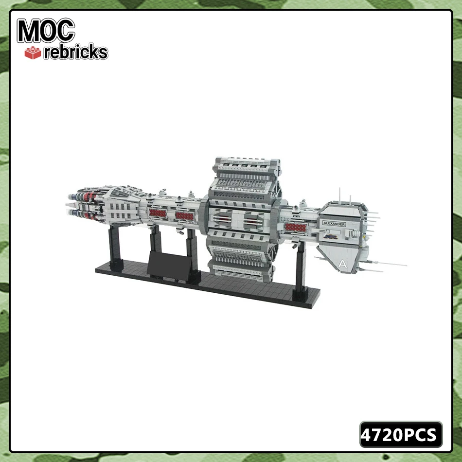 MOC Серия Космической Войны Агамемнон Тяжелое Огнестрельное Оружие Модель Строительных блоков Креативные Детские Игрушки Хобби Подарки на Праздники.