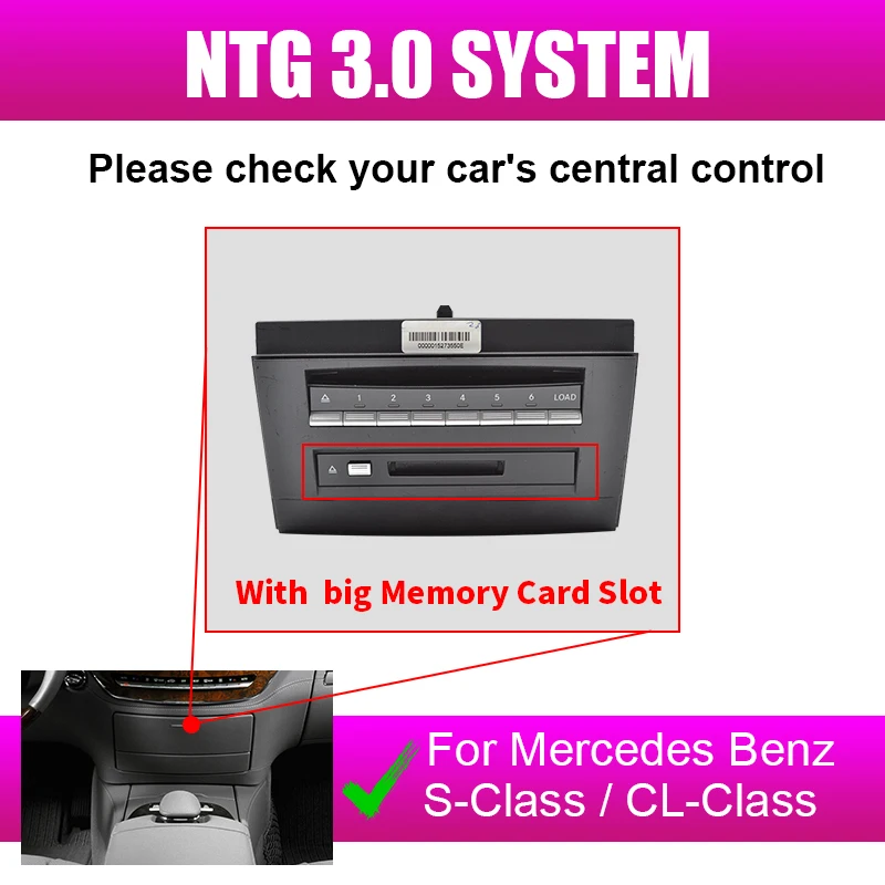 

Беспроводной CarPlay для Mercedes Benz S-Class/CL W221 2006-2012, с Android Auto Mirror Link AirPlay, функция воспроизведения автомобиля