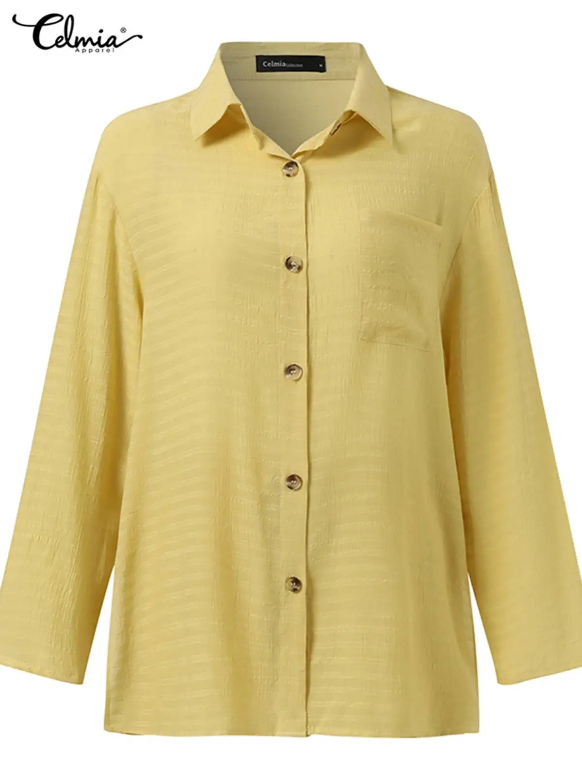 Повседневный свободный Женский комплект из 2 предметов Celmia модная Однотонная