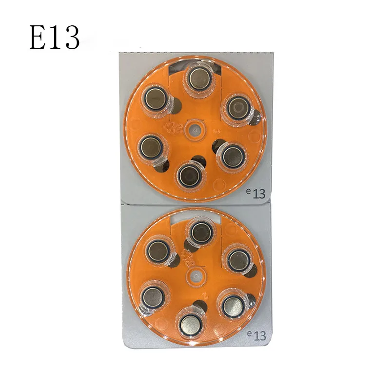 Батареи слухового аппарата A13 13A e13 ZA13 13 PR48, 60 шт./партия (10 упаковок), батарея двигателя лучшего качества