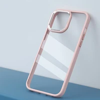 luxury metal camera lens protection phone case for iphone 13 12 11 pro max silicone soft shockproof bumper clear hard pc cover