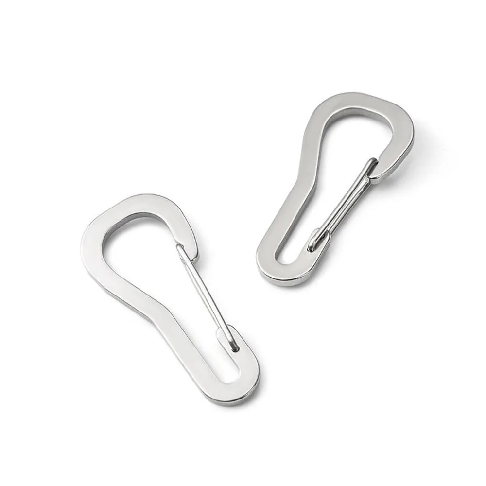 

1Pcs Small Stainless Steel 8 Word Locking Survival Tool Multi Tool Keychain Carabiners Clip Carabiner Hook