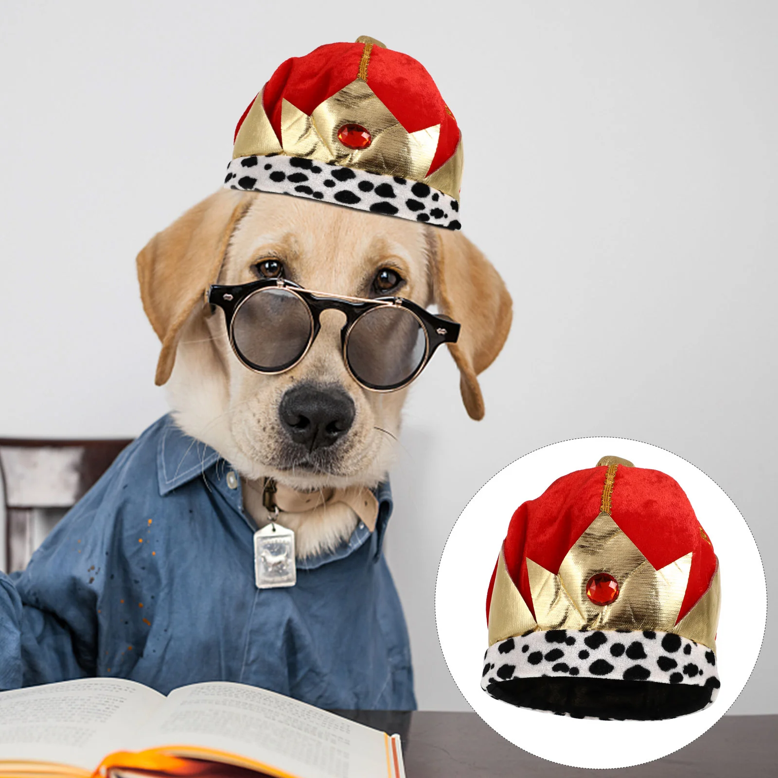 

Pet Crown Hat Party Pet Crown Decorative Pet Crown Kids Crown Headgear Dog Headdress Cloth Decorative Pet Hat Child Luxury Decor