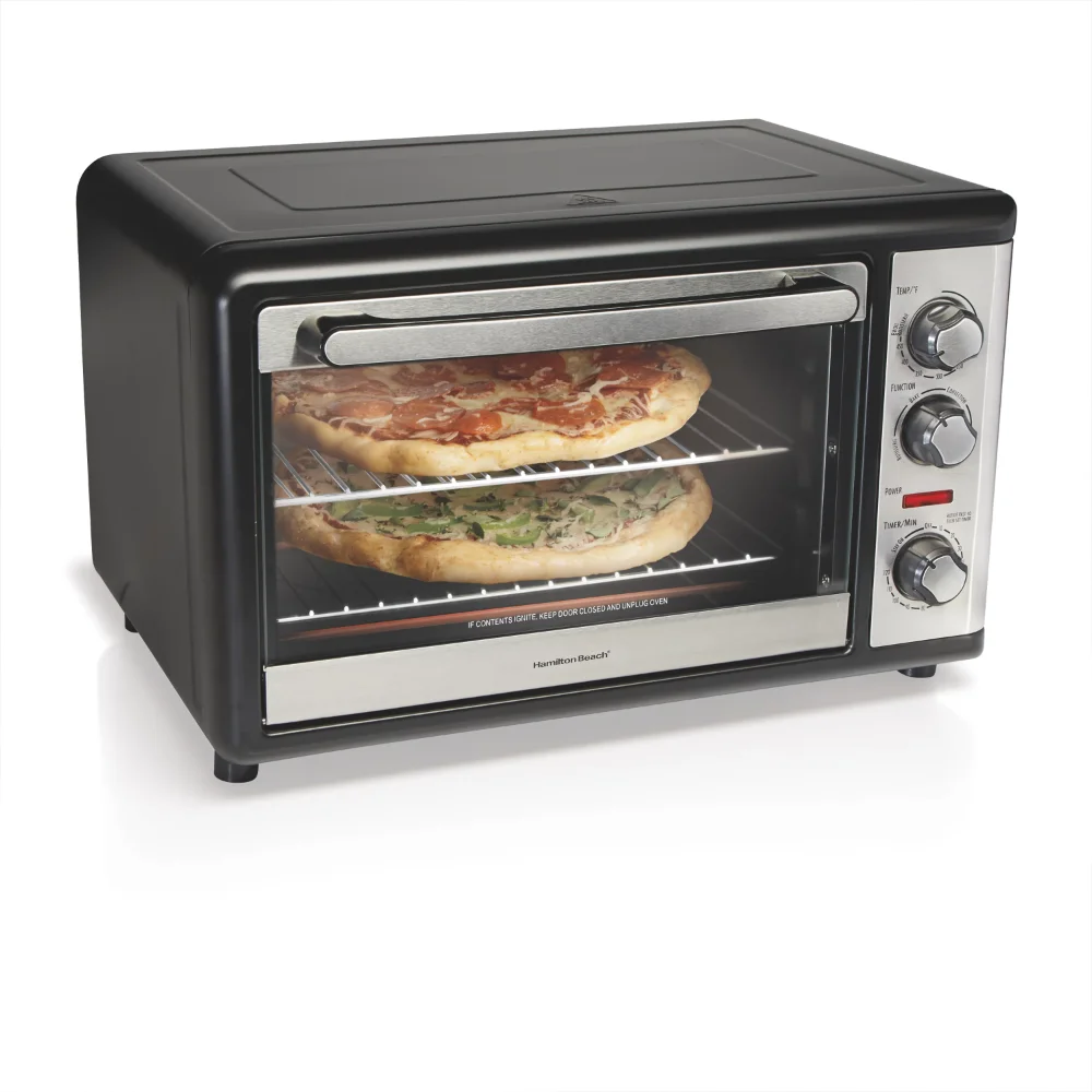 

2023 New Hamilton Beach Countertop Oven with Convection and Rotisserie, 1500 Watts, 31108