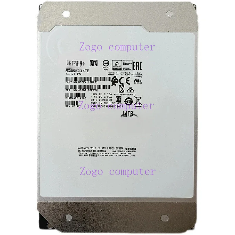 Жесткий диск для Toshiba 14T helium 14 ТБ видеонаблюдение NAS array 14t настольный механический