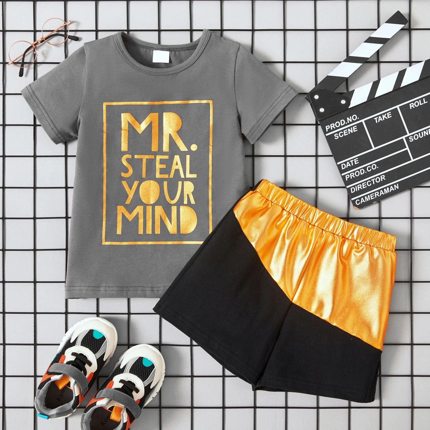 

Outfit Casual 2 Piece Summer Regular Shorts Boys Crew Neck Short Sleeve Spring