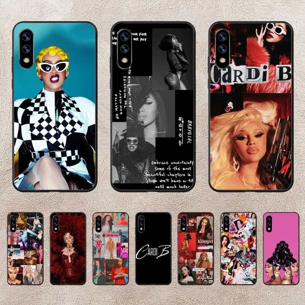 Чехол для телефона Rapper Cardi B Huawei Mate P10 P20 P30 P40 P50 Smart Z Honor 50 60 70 Pro Lite черный чехол