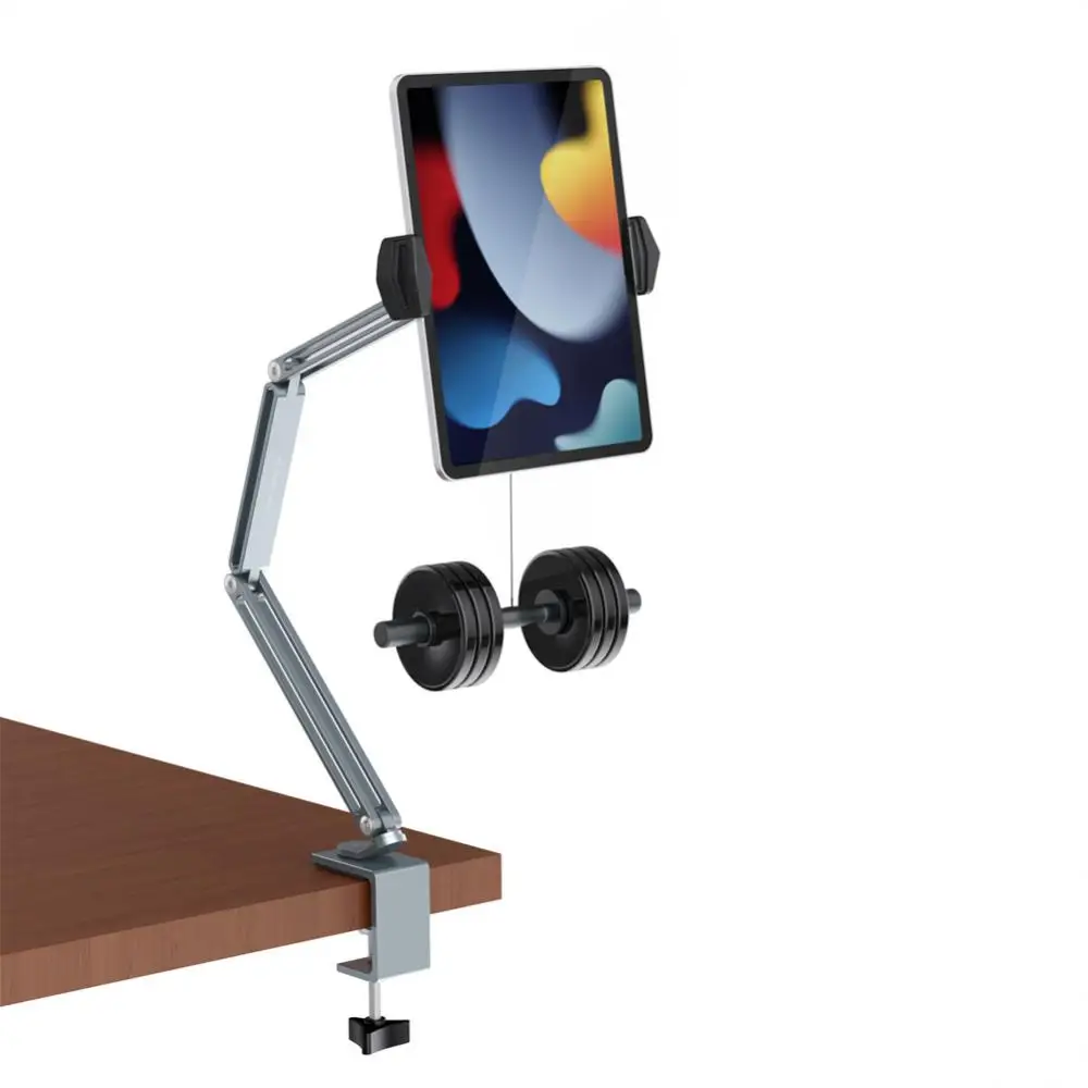 

360Degree Metal Desktop Stand Long Arm Tablet Stand Bed Desktop Lazy Bracket Support IPad Smartphone Holder Microphone Boom Arm
