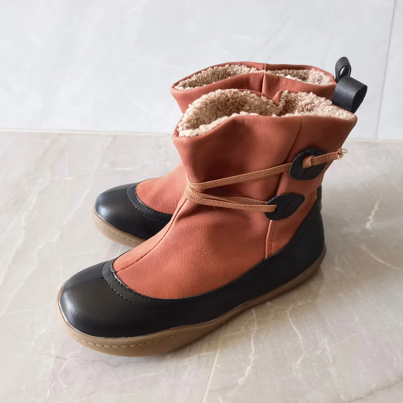 

Женские зимние ботинки на платформе, зимние ботинки, толстые плюшевые Нескользящие водонепроницаемые ботинки, модная женская зимняя обувь, теплые меховые ботинки