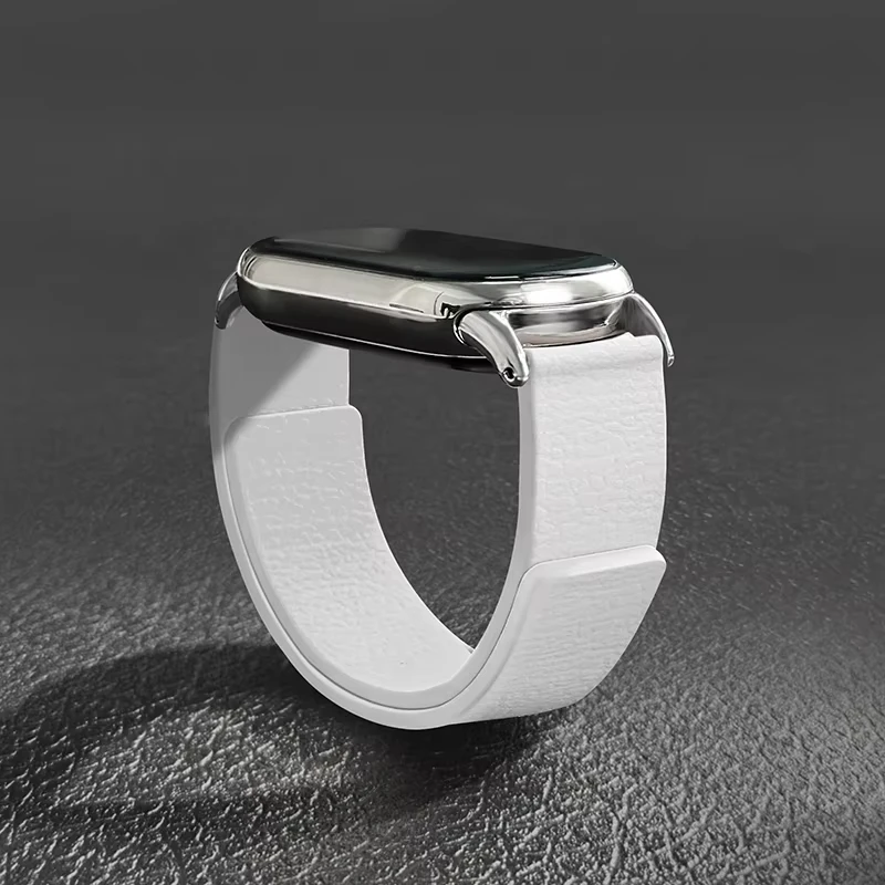 Фото Магнитные силиконовые ремешки для смарт-часов Mi Band 10, 9, 8, сменный браслет, ремешок, браслет-корреа, ремешок для Xiaomi Band 10 №3