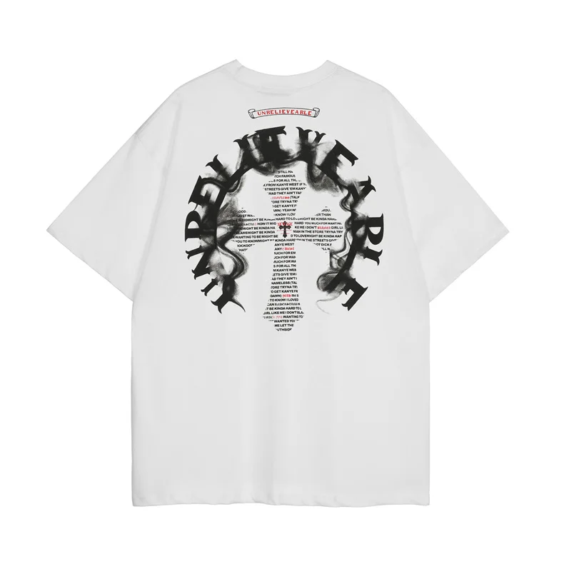 

Black White Men Hip Hop Streetwear printed T-shirt Short Sleeve Tops 2022 Summer Harajuku Cotton Casual Short Sleeve Tshirt