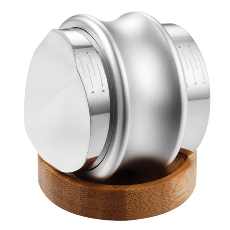 

Coffee Distributor And Tamper/Leveler,Dual Head Coffee Leveler,Adjustable Depth Espresso Hand Tamper