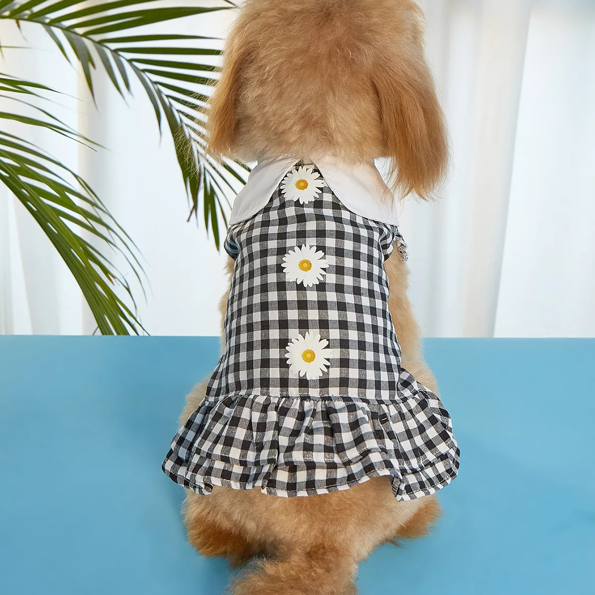 

Spring Summer Pet Clothes Kitten Puppy Cute Plaid Skirt Small and Medium-sized Dog Princess Dress Chihuahua Yorkshire Bulldog