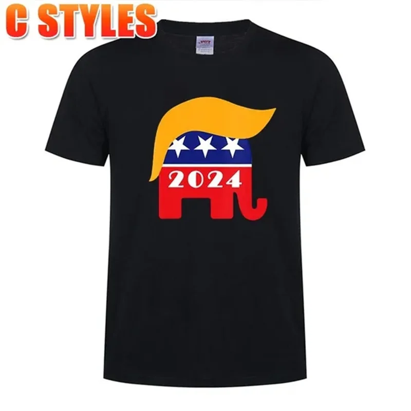 Новая футболка Trump 2024 с 3d принтом Я буду вернусь футболки рисунком американского